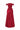 Red Floral Vine Lace Off-Shoulder A-line Dress With Draped Details Taffeta - IHF STUDIO