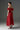 Red Floral Vine Lace Off-Shoulder Midi A-line Dress - IHF STUDIO
