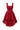 Red floral vine lace U-neck mini mullet dress - IHF STUDIO