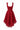 Red floral vine lace U-neck mini mullet dress - IHF STUDIO