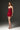 Red Satin Silk BustierMini Dress With Lotus-Petal Shaped Detailing - IHF STUDIO