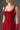 Red silk taffeta trapeze maxi A-line dress with crystal embellishment - IHF STUDIO