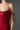 Red Taffeta Maxi Corset Dress with Off-Shoulder Sequin Embellishment - IHF STUDIO