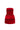 Red Taffeta Mini Column Dress with Sequin Floral Embellishment - IHF STUDIO