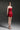 Red Taffeta Mini Column Dress with Sequin Floral Embellishment - IHF STUDIO