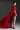 Red Taffeta Mini Column Dress with Sequin Floral Embellishment and Draped Cape - IHF STUDIO