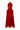 Red Vine Floral Lace Halter Midi A-Line Dress With Waist Cut-Out And Red Crystal Embellishment - IHF STUDIO