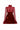 Red Vine Guipure Lace & Velvet Long-Sleeve Mini Dress With Draped Details And Heart-Shaped Embellishment - IHF STUDIO