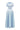 Sky Blue Sequin Floral Lace Short-Sleeve A-Line Dress With Silk Taffeta - IHF STUDIO