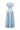 Sky Blue Sequin Floral Lace Short-Sleeve A-Line Dress With Silk Taffeta - IHF STUDIO