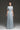 Sky Blue Sequin Floral Lace Short-Sleeve A-Line Dress With Silk Taffeta - IHF STUDIO