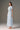 Sky Blue Sequin Floral Lace Structured Midi Dress with Sculpted Hips - IHF STUDIO