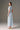 Sky Blue Sequin Floral Lace Structured Midi Dress with Sculpted Hips - IHF STUDIO