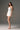 Taffeta Strapless Blue-Grey Mini Dress with Crystal Bow Details - IHF STUDIO