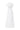 White Architectural Lace Bustier A-Line Dress With Mini Cape And Crystal Embellishment - IHF STUDIO