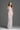 White Architectural Lace Off-Shoulder Dress With Crystal Embellishment - IHF STUDIO