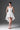 White floral vine lace U-neck mini mullet dress - IHF STUDIO