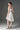 White floral vine lace U-neck mini mullet dress - IHF STUDIO