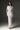 White Mesh Lace Long-Sleeve Midi Dress With Petite Sequin Embellishment - IHF STUDIO