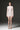 White Mesh Lace Long-Sleeve Mini Dress with Petite Sequin & Pearl Details - IHF STUDIO