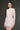 White Mesh Lace Long-Sleeve Mini Dress with Petite Sequin & Pearl Details - IHF STUDIO