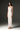 White Mesh Lace Square-Neck Midi Dress with Petite Sequin & Leather Belt - IHF STUDIO