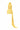 Yellow Floral Garden Lace halter mini-column dress with asymmetric draping, pearl clusters and crystal embellishment.
