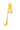 Yellow Floral Garden Lace halter mini-column dress with asymmetric draping, pearl clusters and crystal embellishment.