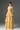Yellow Floral Garden Lace Maxi A-line Dress With 3-tiered U-Neck - IHF STUDIO