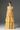 Yellow Floral Garden Lace Maxi A-line Dress With 3-tiered U-Neck - IHF STUDIO