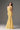Yellow Floral Vine Lace Mermaid Dress with Cupped and Cut-Out Waist - IHF STUDIO
